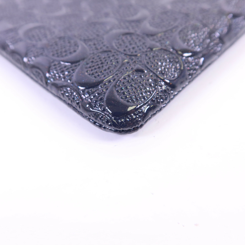 COACH 牛皮皮革Pouch金扣手拿包-9