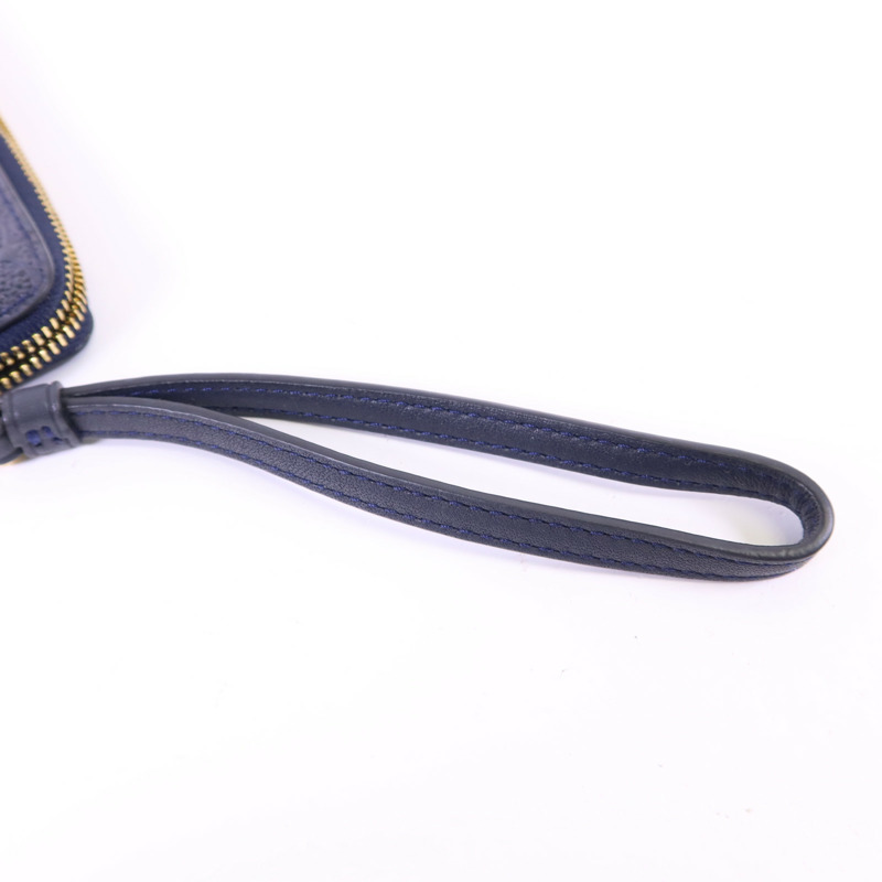 COACH 牛皮皮革Pouch金扣手拿包-11