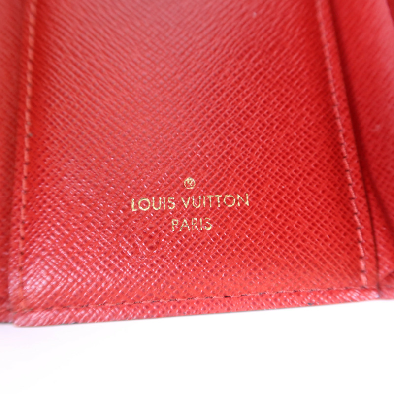 LOUIS VUITTON Damier Victorine Wallet金扣銀包-6