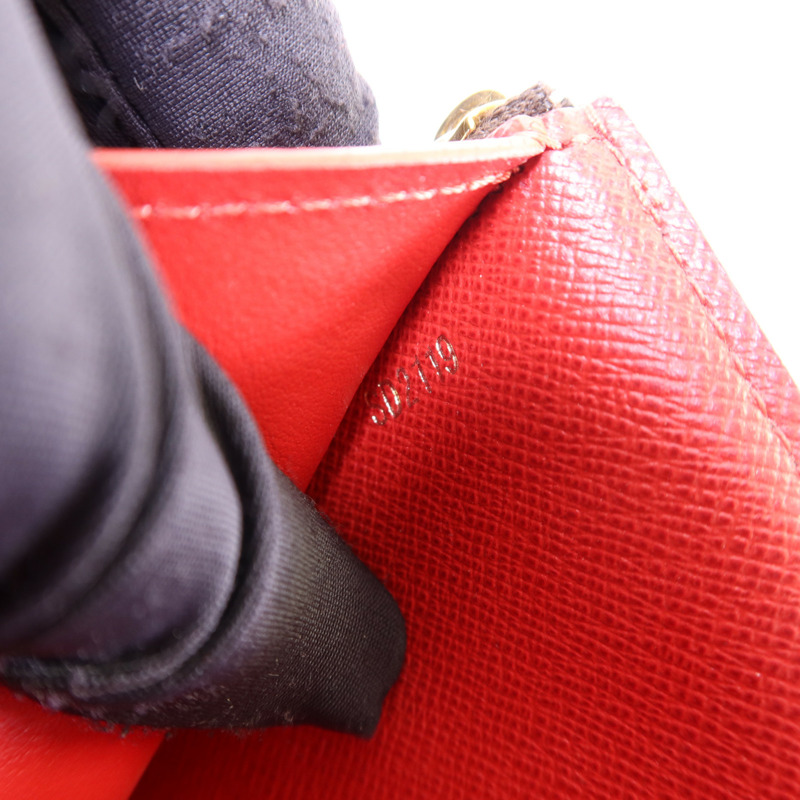 LOUIS VUITTON Damier Victorine Wallet金扣銀包-7