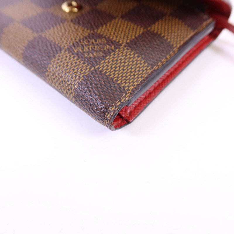 LOUIS VUITTON Damier Victorine Wallet金扣銀包-9