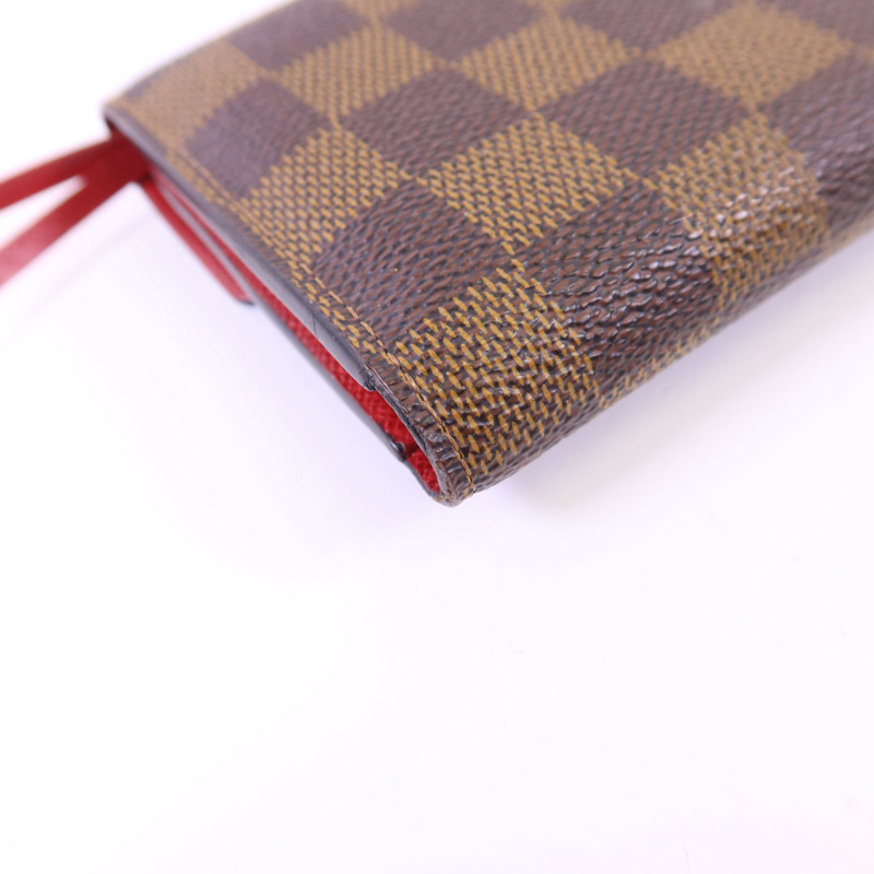 LOUIS VUITTON Damier Victorine Wallet金扣銀包-12
