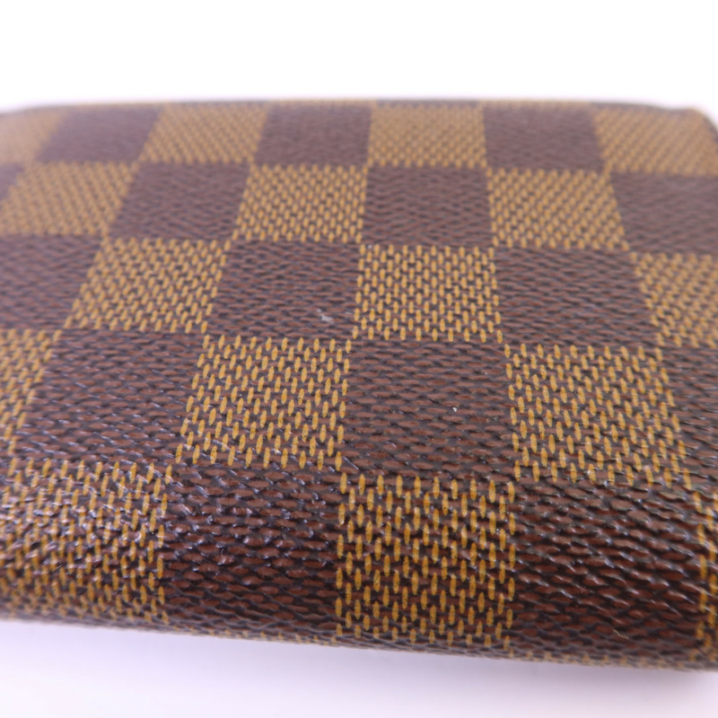 LOUIS VUITTON Damier Victorine Wallet金扣銀包-13