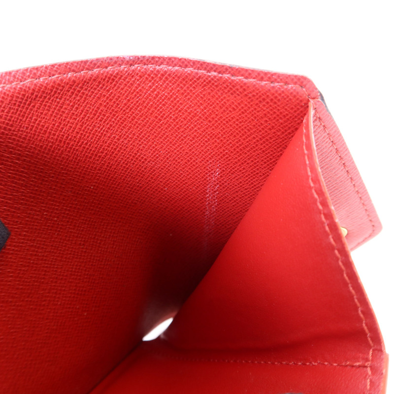 LOUIS VUITTON Damier Victorine Wallet金扣銀包-16