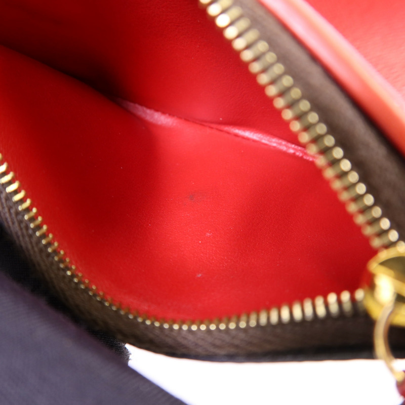 LOUIS VUITTON Damier Victorine Wallet金扣銀包-17