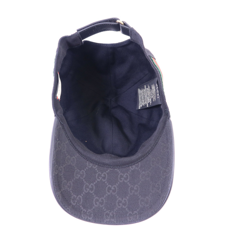 GUCCI 帆布Logo Hat帽子-5