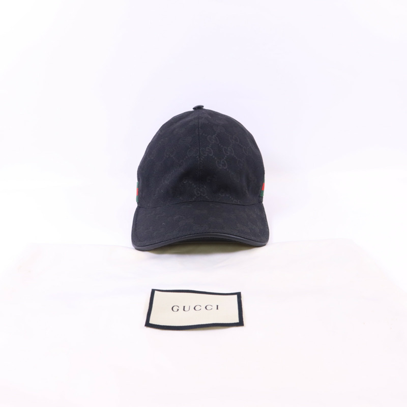 GUCCI 帆布Logo Hat帽子-11