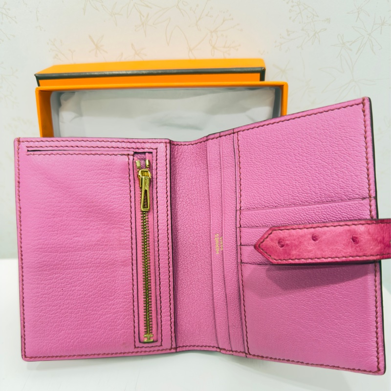 Hermes 鴕鳥皮短夾-20