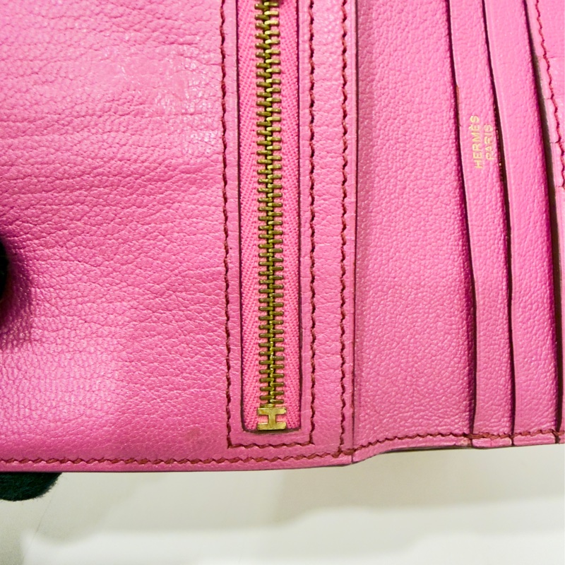 Hermes 鴕鳥皮短夾-21