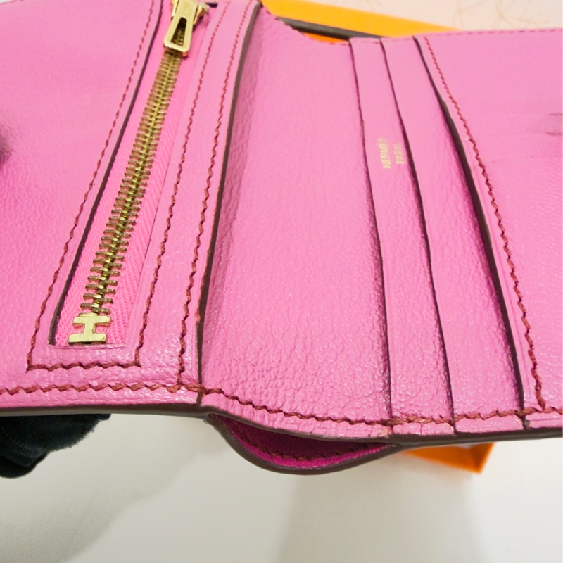 Hermes 鴕鳥皮短夾-24