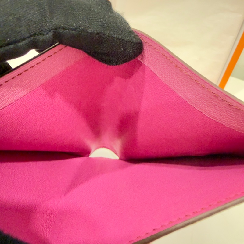 Hermes 鴕鳥皮短夾-26