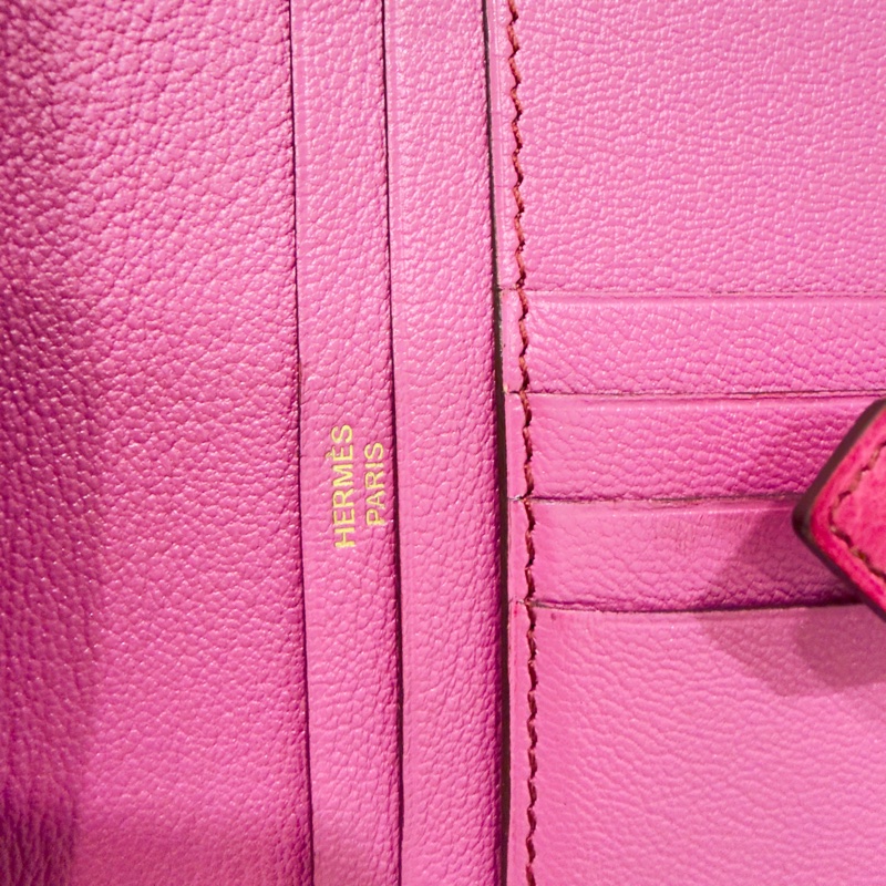 Hermes 鴕鳥皮短夾-34