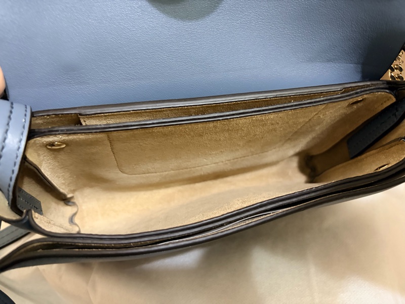 Chloé Faye 藍灰色麂皮拼接肩背包｜有購證-7