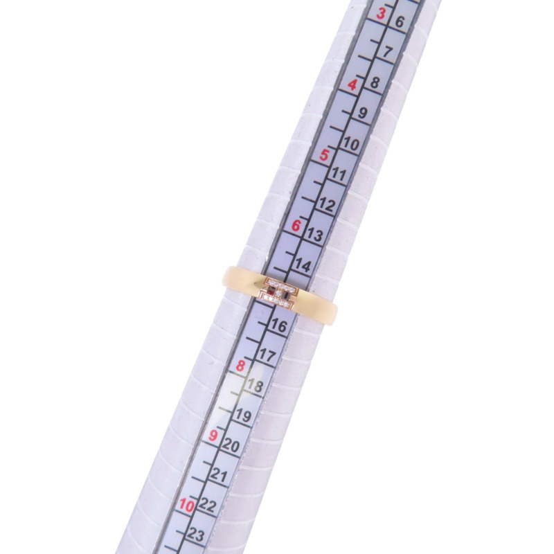 18K玫瑰金 鑽石 Ever Herakles 戒指 55【HERMES 愛馬仕】-8