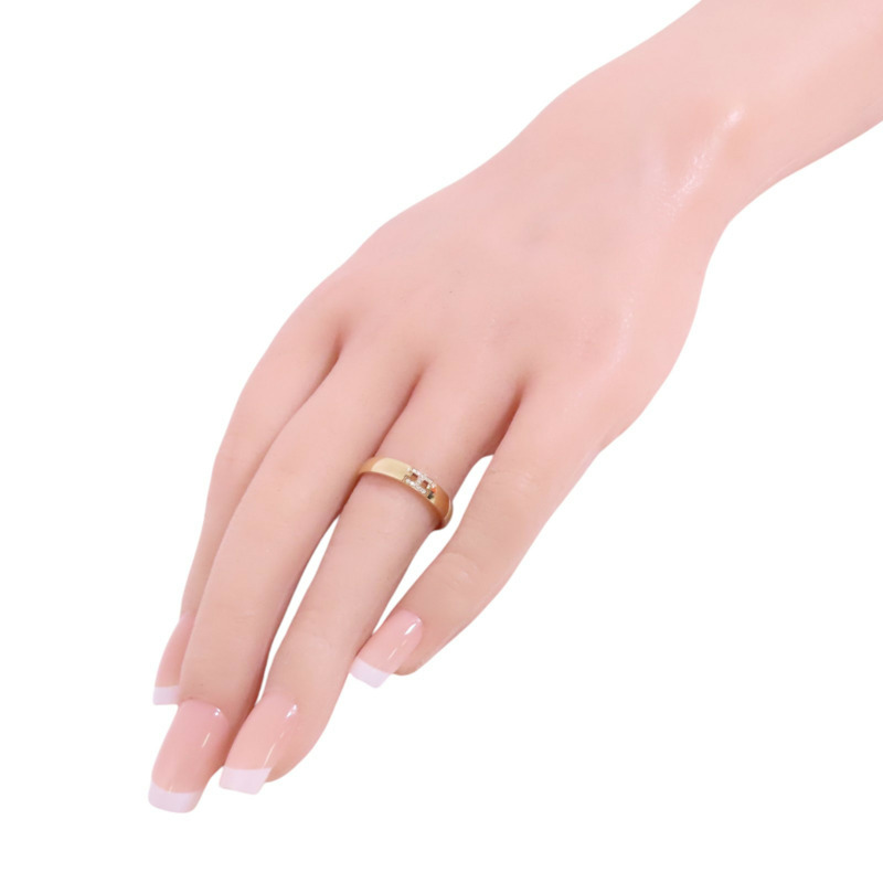 18K玫瑰金 鑽石 Ever Herakles 戒指 55【HERMES 愛馬仕】-9