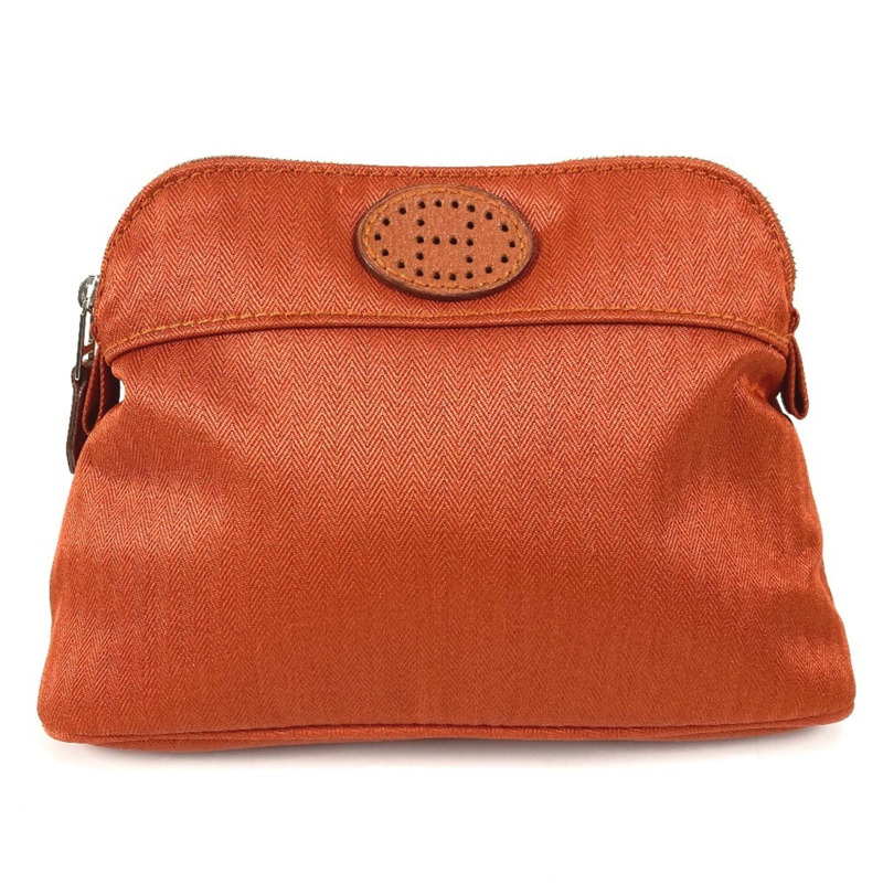 愛馬仕 Bolide Santur 單肩包/高爾夫球包，H 標誌鏤空設計，Evelyn 腰帶，棉質和聚醯胺混紡布料，男女通用，橙色-1