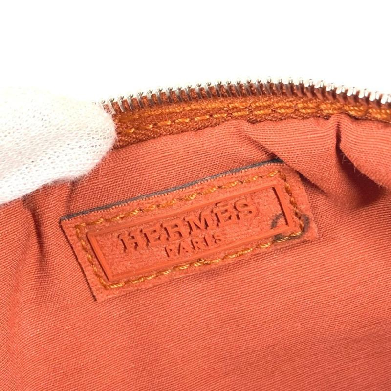 愛馬仕 Bolide Santur 單肩包/高爾夫球包，H 標誌鏤空設計，Evelyn 腰帶，棉質和聚醯胺混紡布料，男女通用，橙色-16