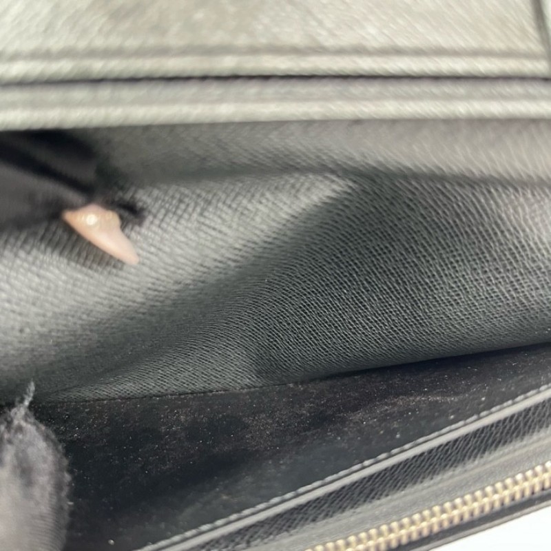 LV路易威登 黑色對折錢包 內裡卡位多容量大 有隔層 可放現金-23