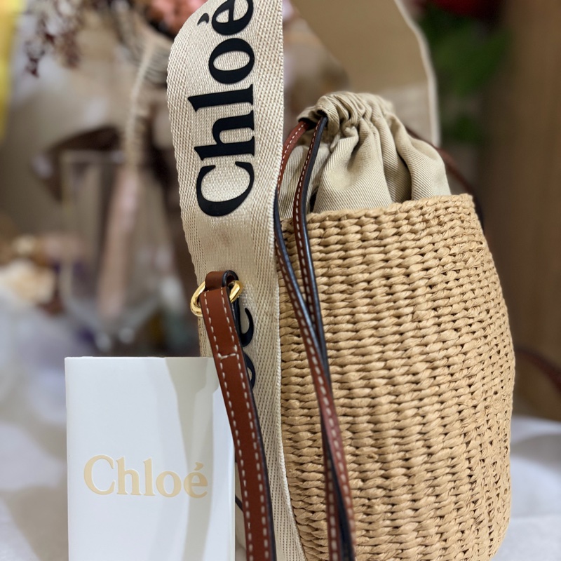 Chloé Woody small basket 草編包｜有購證-0