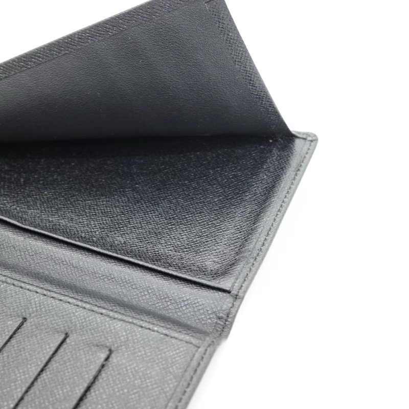 🉐閒置出清 Louis Vuitton 路易威登 Taiga 黑色 牛皮 男用長夾-12