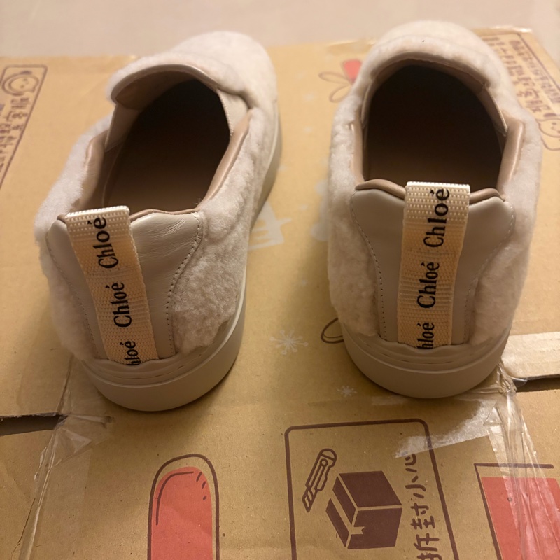 Chloe米白毛毛休閒鞋-4