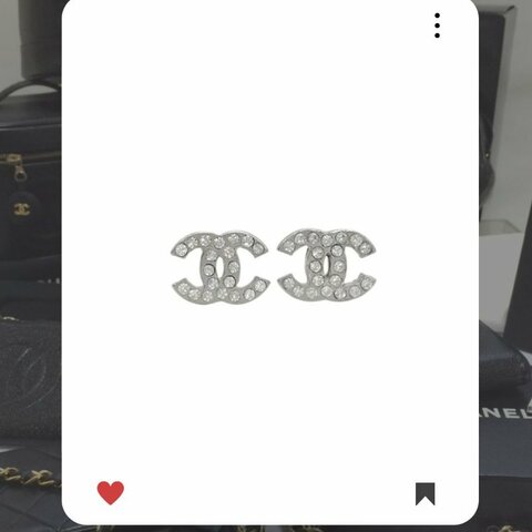 🛍️🎁 26 🔥 2月新品上架 新年情人節💘 香奈兒 Chanel Classic 雙CC水鑽耳環 🔥 香奈兒熱賣款 香奈兒經典款 耳環 CHANEL EARRING