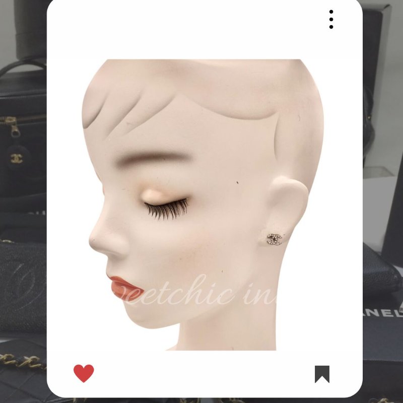 🛍️🎁 26 🔥 2月新品上架 新年情人節💘 香奈兒 Chanel 黑色雙CC水鑽耳環 🔥 香奈兒熱賣款 香奈兒經典款 耳環 CHANEL EARRING-4