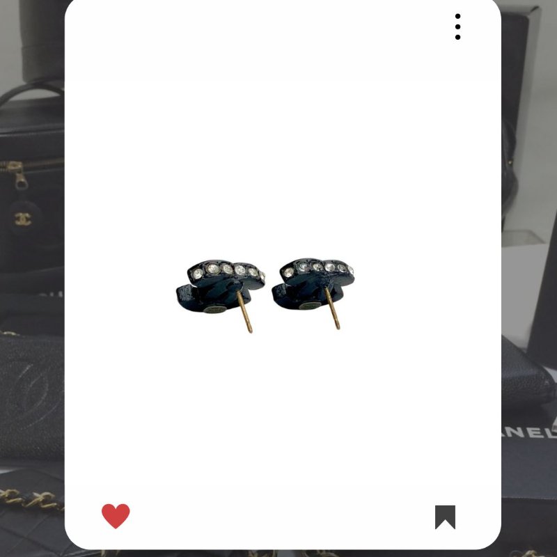 🛍️🎁 26 🔥 2月新品上架 新年情人節💘 香奈兒 Chanel 黑色雙CC水鑽耳環 🔥 香奈兒熱賣款 香奈兒經典款 耳環 CHANEL EARRING-6