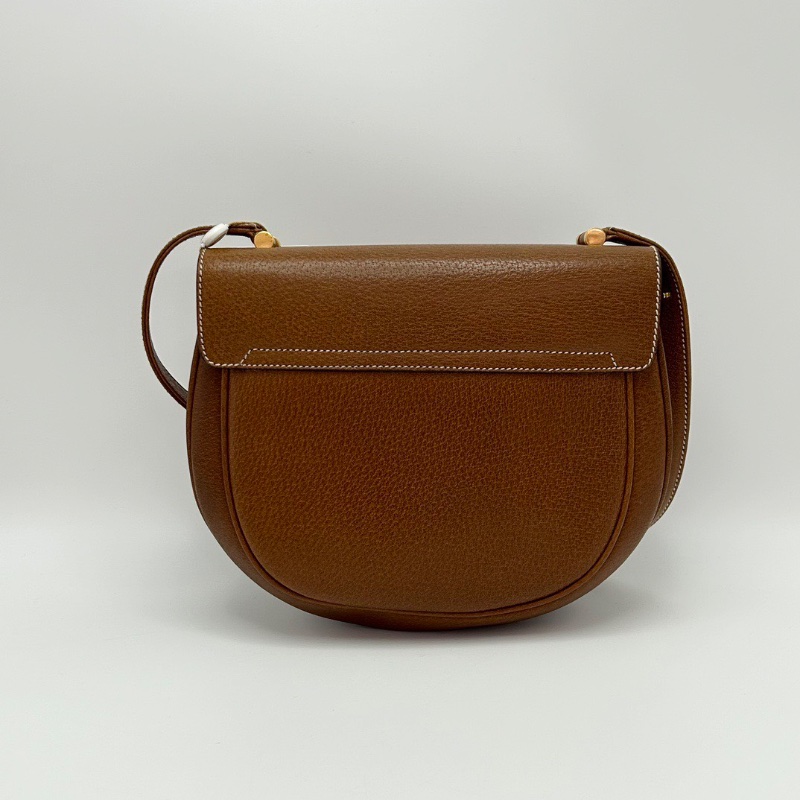 GUCCI棕色金扣中古肩背斜背竹節包24*20*7 98新配件塵袋-6