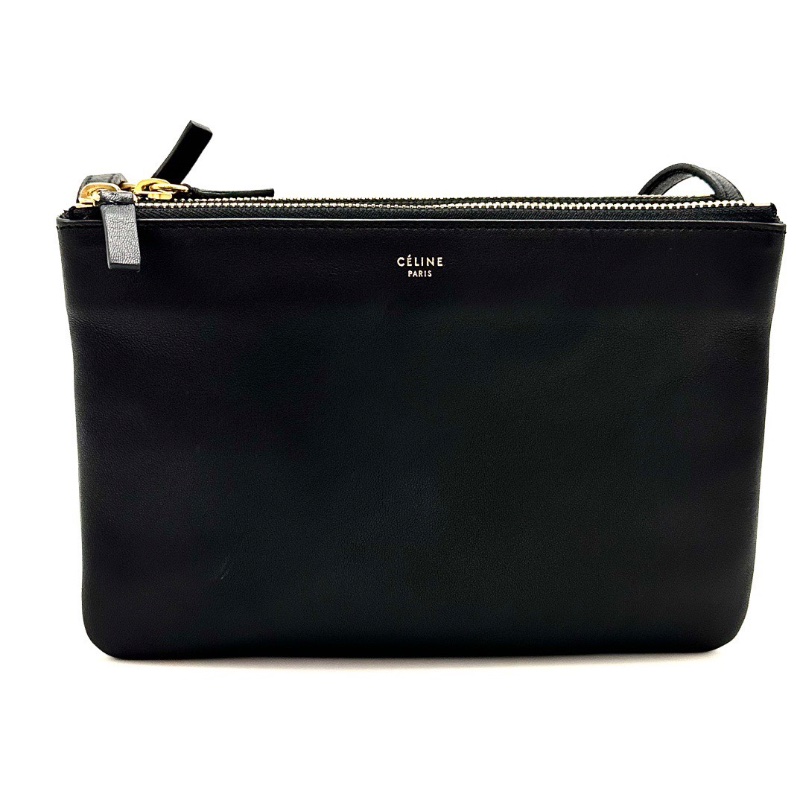 CELINE 黑金三合一肩背斜背包22*15*5cm 98新配件塵袋-5