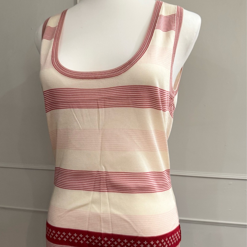 《新歡舊愛》近新LV路易威登100%絲質針織背心上衣L-4
