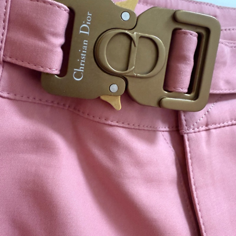 Dior pink cargo shorts with ALYX buckle 46 短褲-3