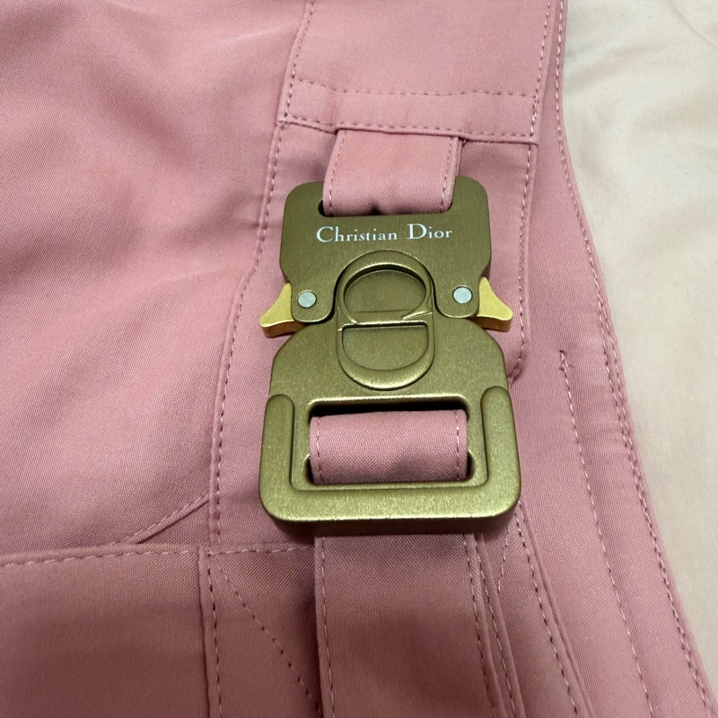 Dior pink cargo shorts with ALYX buckle 46 短褲-4