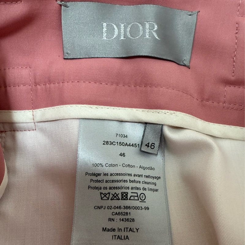 Dior pink cargo shorts with ALYX buckle 46 短褲-6