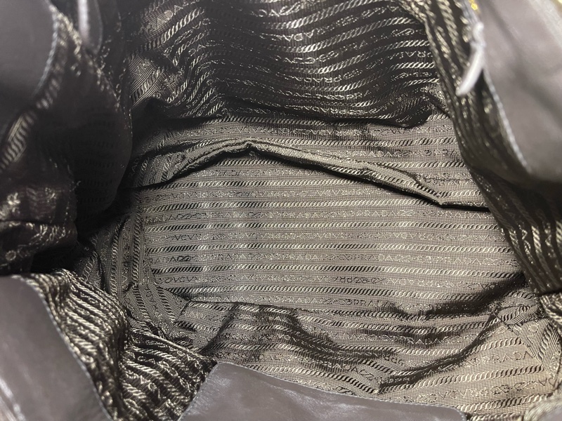 PRADA Tessuto 軍綠尼龍拼真皮手提包  //有購單-3