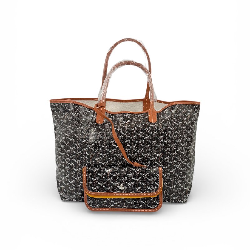 GOYARDINE - 黑棕Saint Louis Tote 手提肩背包╻  PM-1
