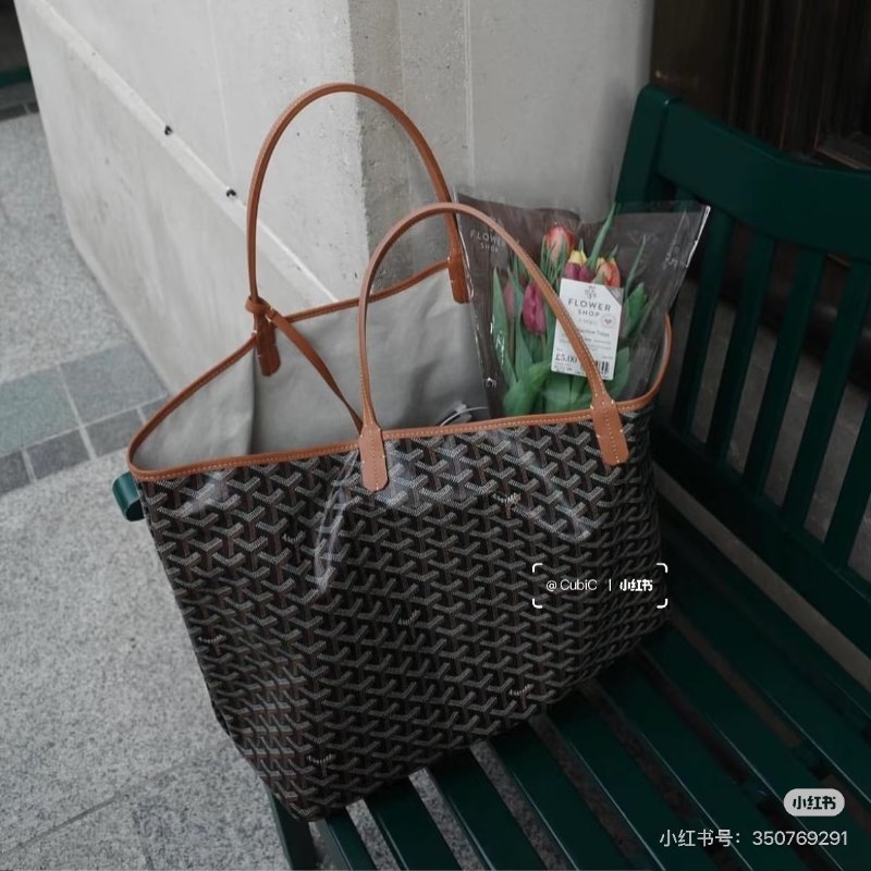 GOYARDINE - 黑棕Saint Louis Tote 手提肩背包╻  PM-3