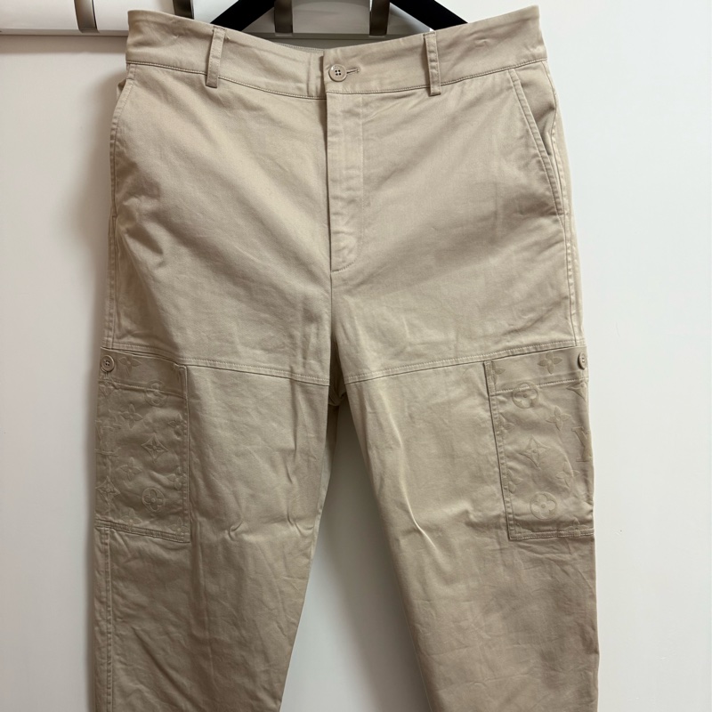 Louis Vuitton LV beige monogram cargo pants 50 長褲-2