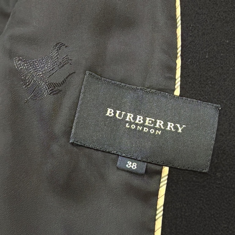 BURBERRY 倫敦 滿版戰馬內裏毛料西裝外套 深藍-8