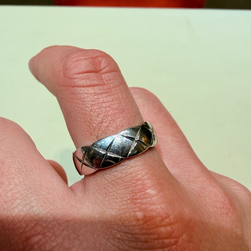 CHANEL 中版18K 銀色COCO CRUSH 尺寸62-1