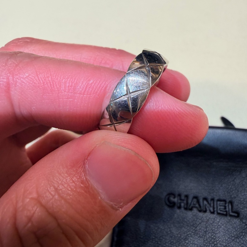 CHANEL 中版18K 銀色COCO CRUSH 尺寸62-11