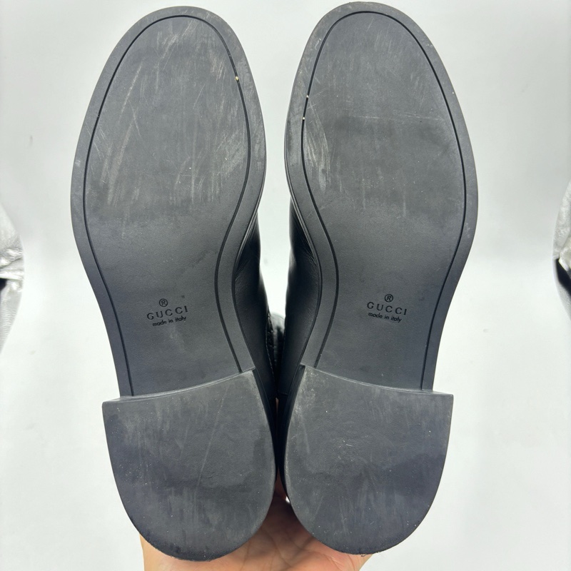 gucci暗紋滿印牛皮短靴/尺碼：37碼 無附件-5