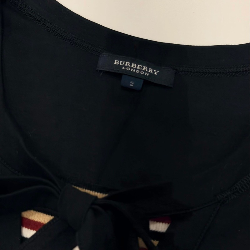 BURBERRY 倫敦 黑色綁帶戰馬上衣-8