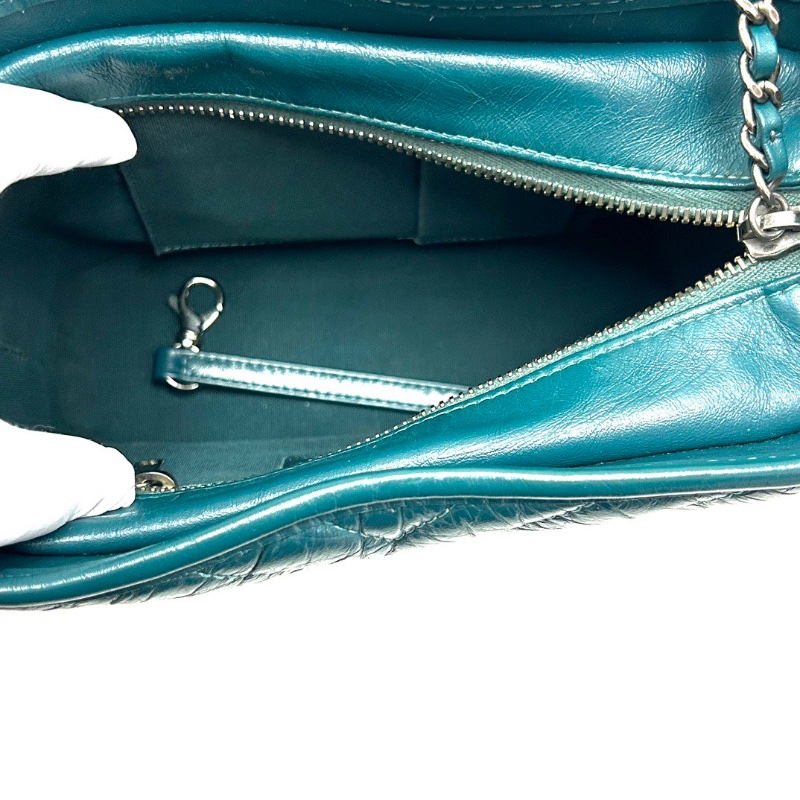 CHANEL V紋小號流浪肩背斜背鏈條包20*15*8 98新配件保卡塵袋-1