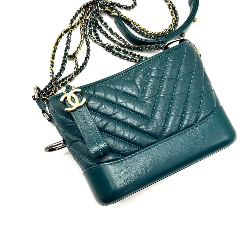 CHANEL V紋小號流浪肩背斜背鏈條包20*15*8 98新配件保卡塵袋-4