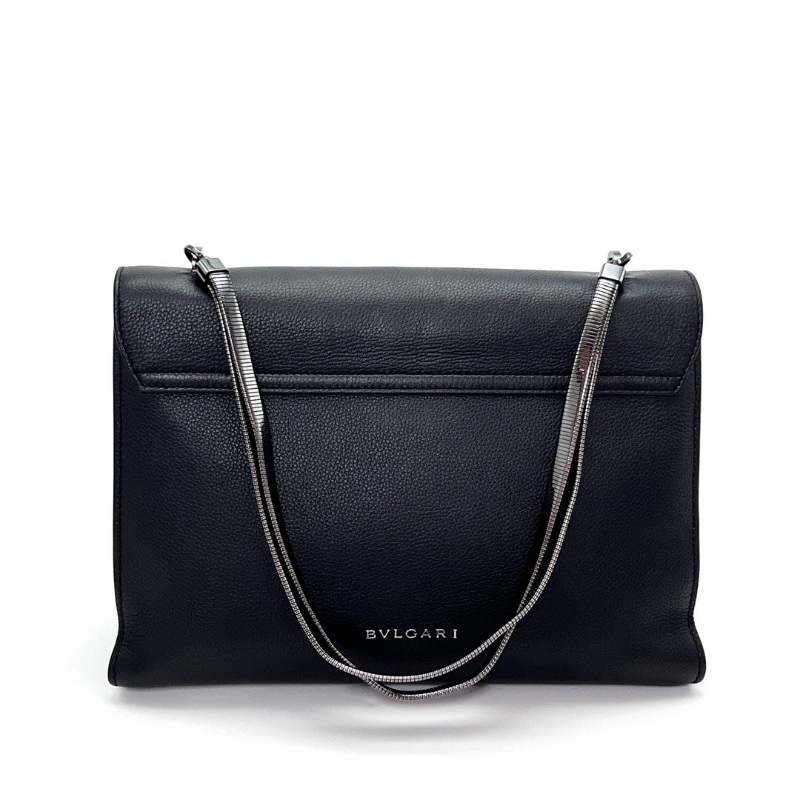 BVLGARI古幣蛇骨鏈條肩背斜背郵差包29*20*9 98新配件塵袋雨衣保卡購證-6