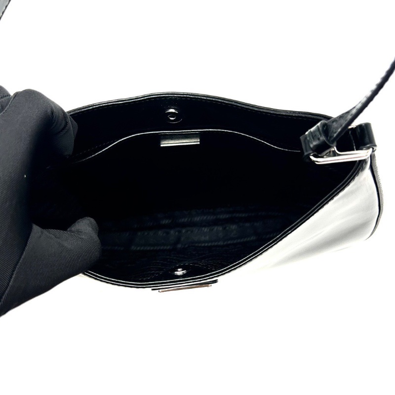 PRADA Cleo黑色三角標單肩腋下hobo包27*22*6 98新配件塵袋-2