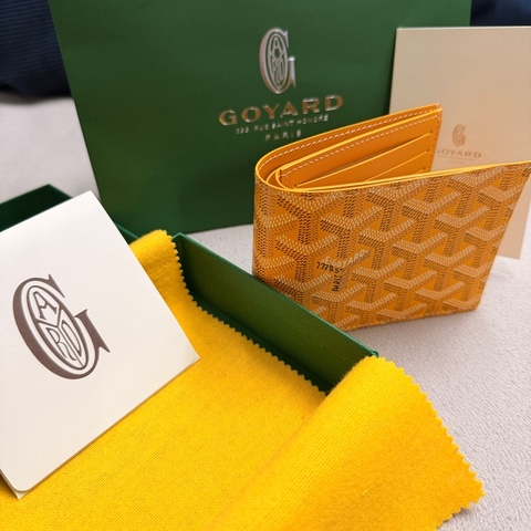 Goyard 黃色八卡短夾