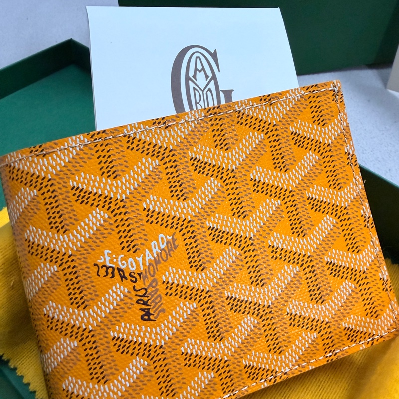 Goyard 黃色八卡短夾-1