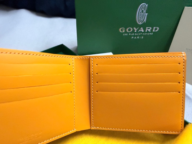 Goyard 黃色八卡短夾-2